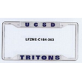 Black Coated Zinc License Plate Frame (Overseas Production)